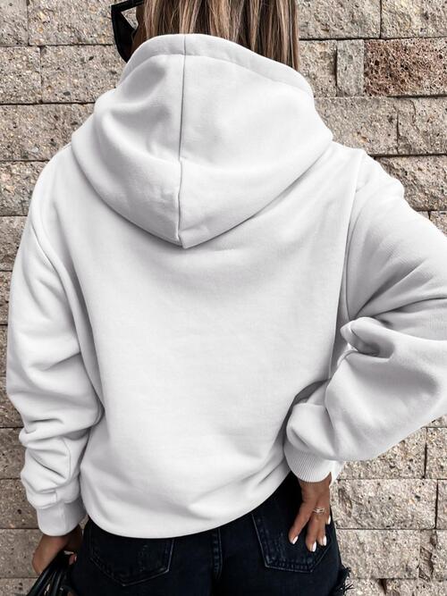 Classic White Long Sleeve Hoodie